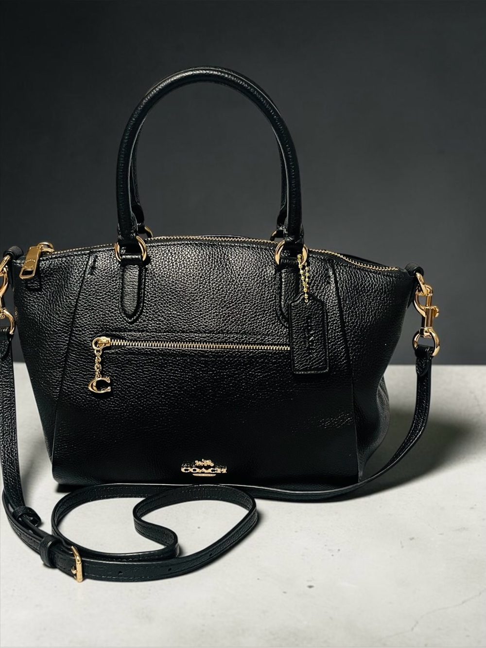 Coach Elise Pebble Leather Satchel - Picture 5 of 12